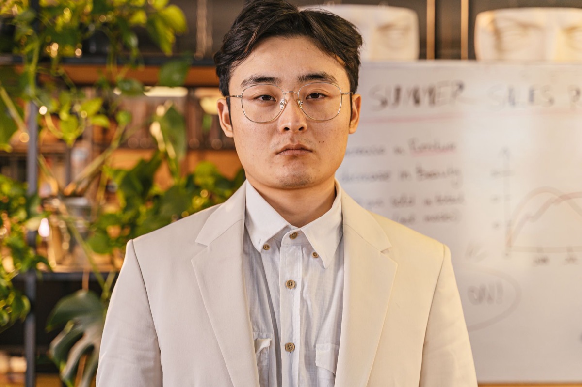 Um pesquisador da inteligência artificial coreano em uma conferência da Google