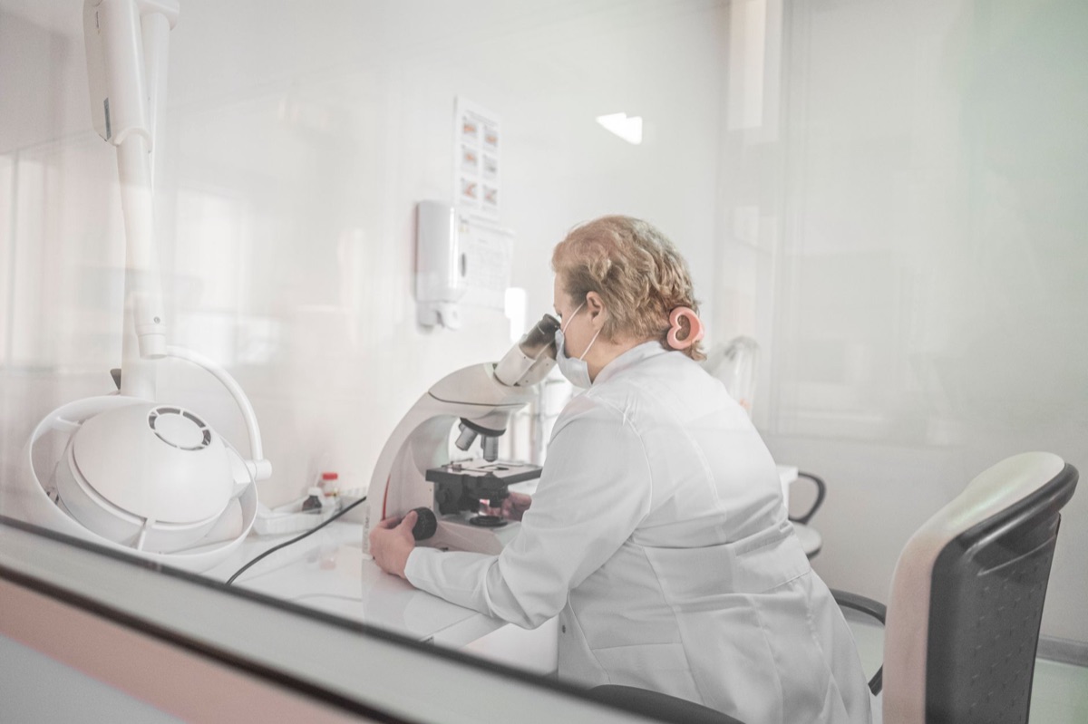 A high-tech laboratory setting representing skincare innovation and ingredient research