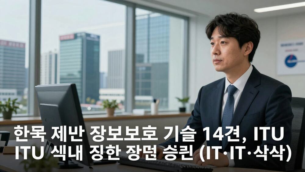 한국 제안 정보보호 기술 14건, ITU 국제표준화 항목 승인