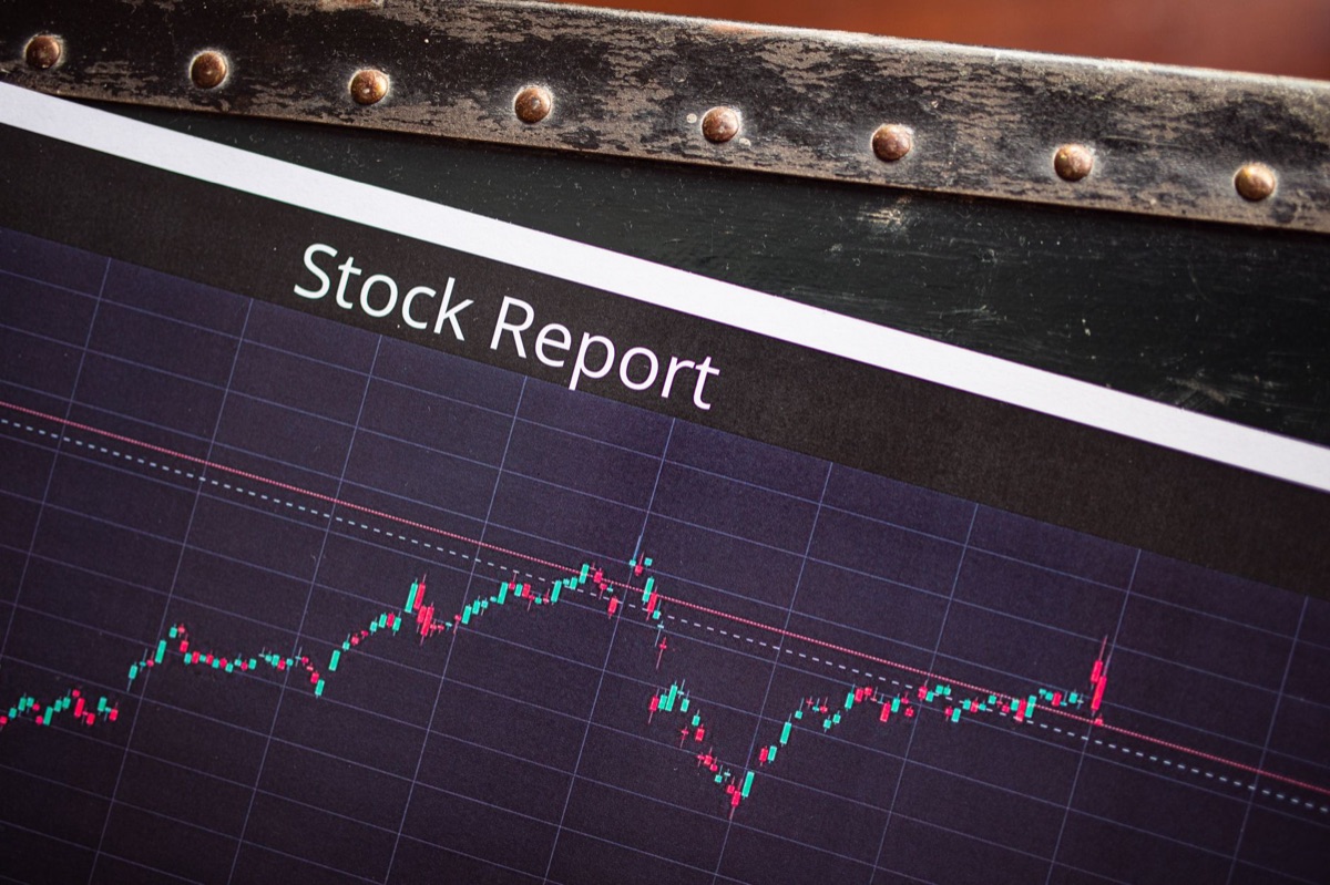 Korean stock market chart showing recent trends