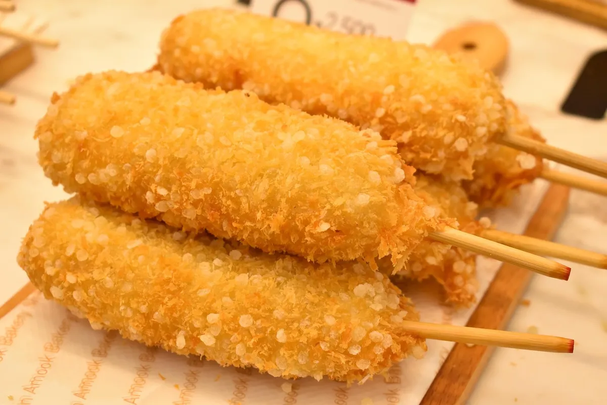 food, snack, street food, korean food, korean street food, korean snack, korean hotdog, hotdog, orange food, orange street, street food, street food, korean foo