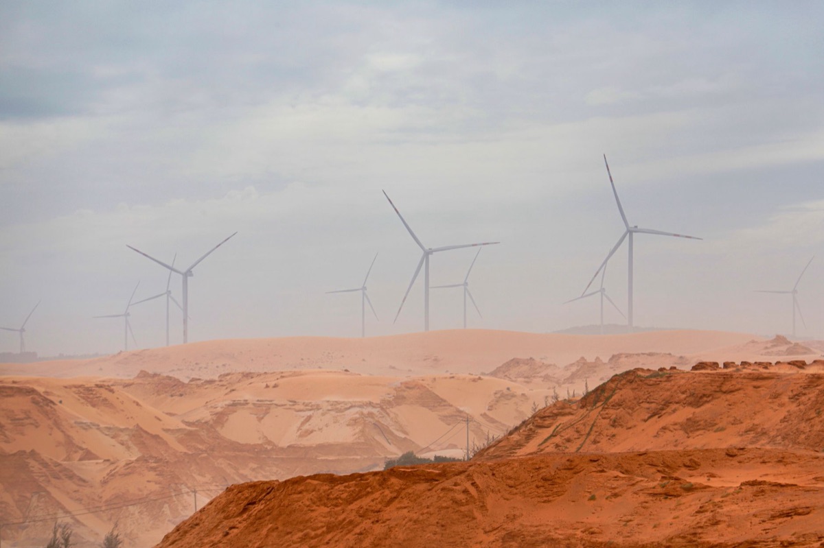Korean wind turbine farm