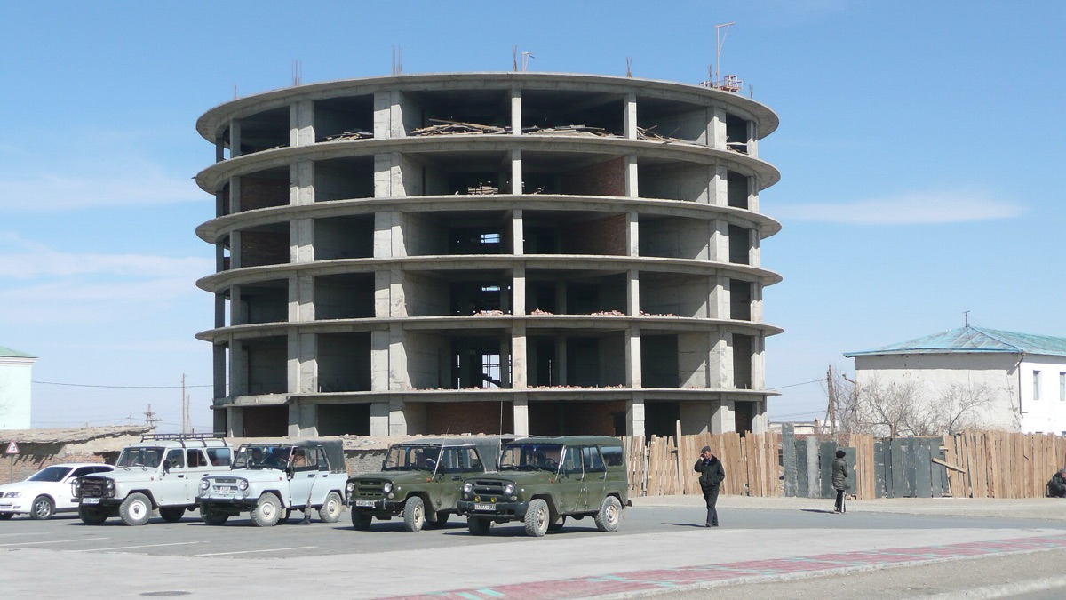 Baustelle in Mongolei