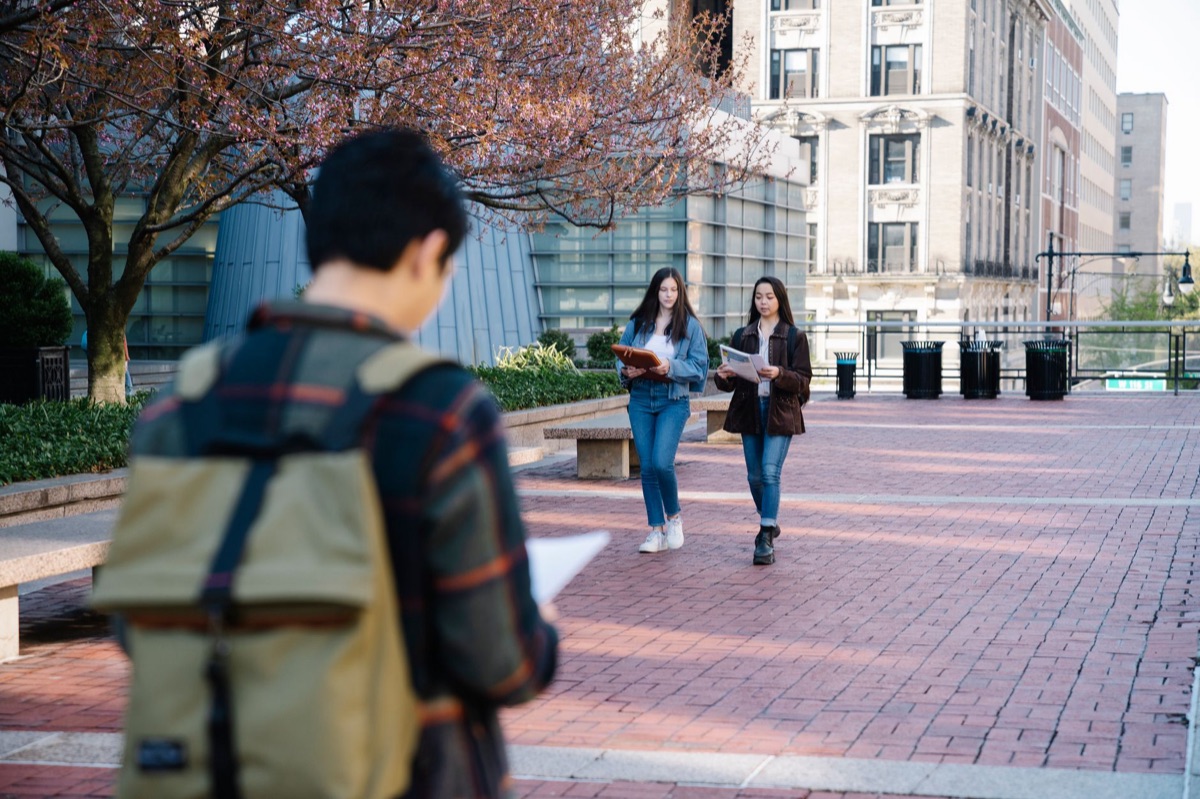 Vietnamese student in Korean university campus