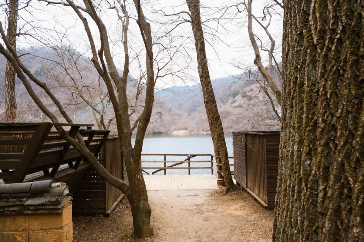 Trilha de montanha em Daeguk-dang