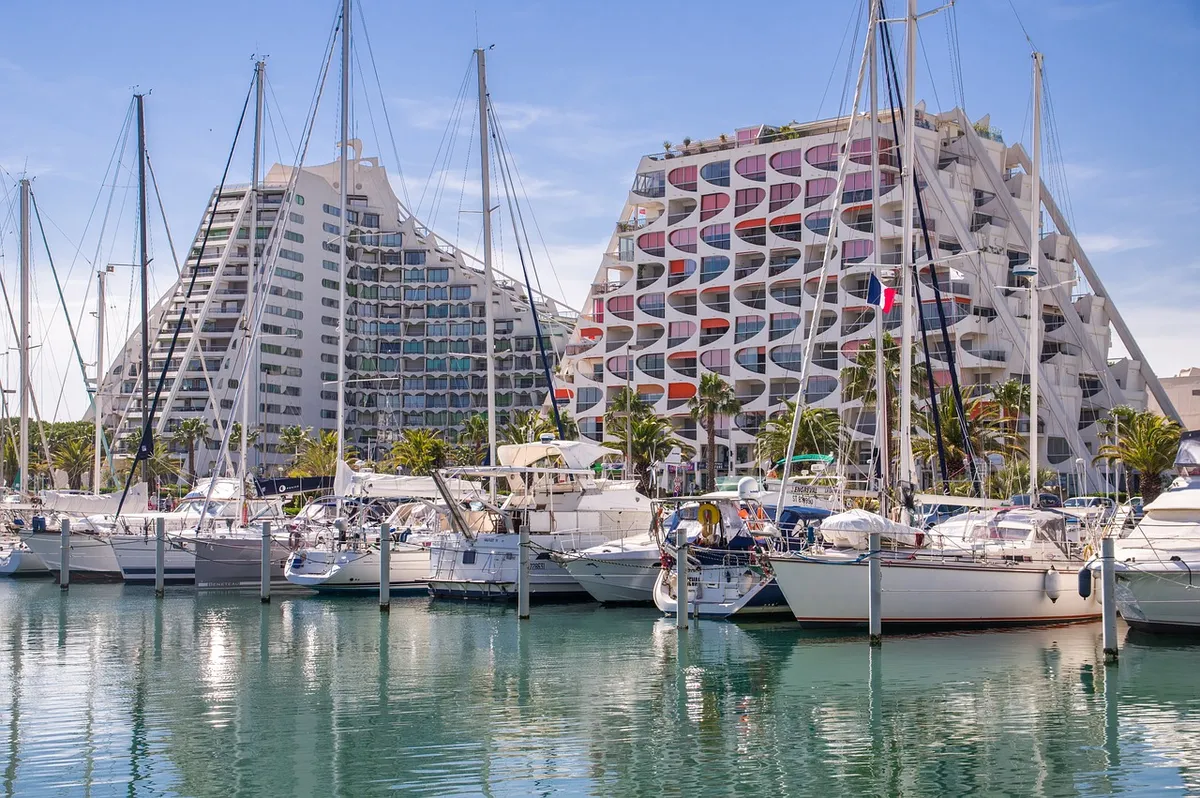 la grande motte, port, boat, herald, masts